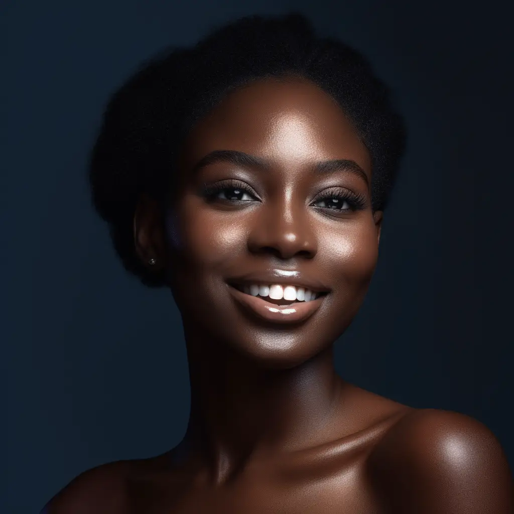 smiling young woman with glowing skin from BeautySmart Skin Care